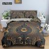 Sun and Moon Duvet Cover Set Tarot Pattern Bedding Set King Size for Bedroom Microfiber Comforter Cover Set for Kids Adults Gift