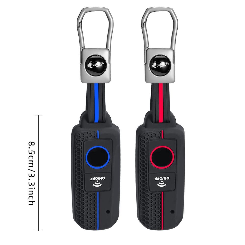 Silicone Key Case Cover for Yamaha TMAX 530 DX SX Motorcycle 2017/2018 Motorcycle Smart Keyring Key Bag Fob Protect Shell