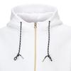 Persiancat Golf Logo Jacquard Jersey Zip-Up Hoodie White