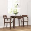 VidaXL Dining Chairs Cushions 2 Pcs Brown Solid Rubberwood, Dining Chair, Chair, Living Room Chair, Chairs At 4102507