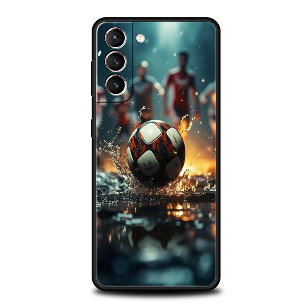 

Football Sport Soccer Case for Samsung Galaxy S24 S23 S22 S20 S21 FE Ultra S24 S23 S10 S10E S9 S8 Plus 5G Silicone Phone Cover Samsung S22 5G