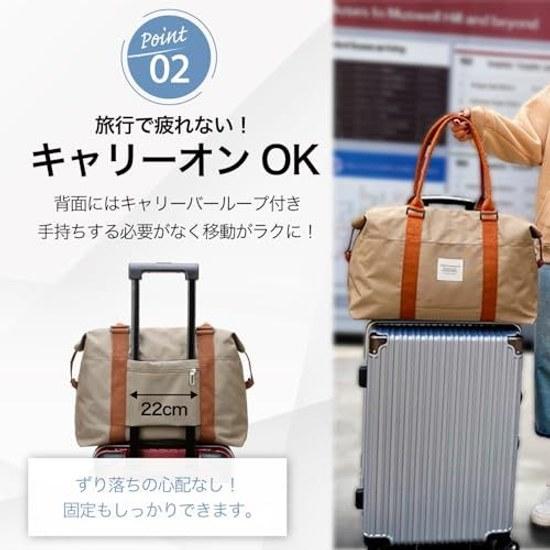 Unibaze Boston Bag Large Capacity Lightweight Travel Cabin Carry-On 1 Night 2 Nights Gym (L Black)