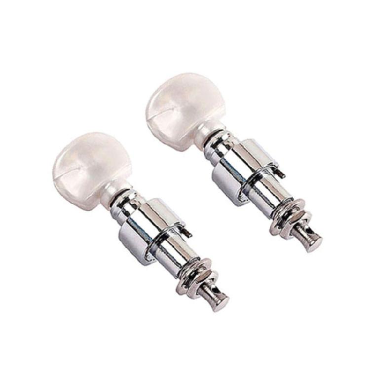 2Pcs Banjo Tuner Banjo Geared Machine Pearled Pegs Tuning 2 Head Tuner Tone Keys