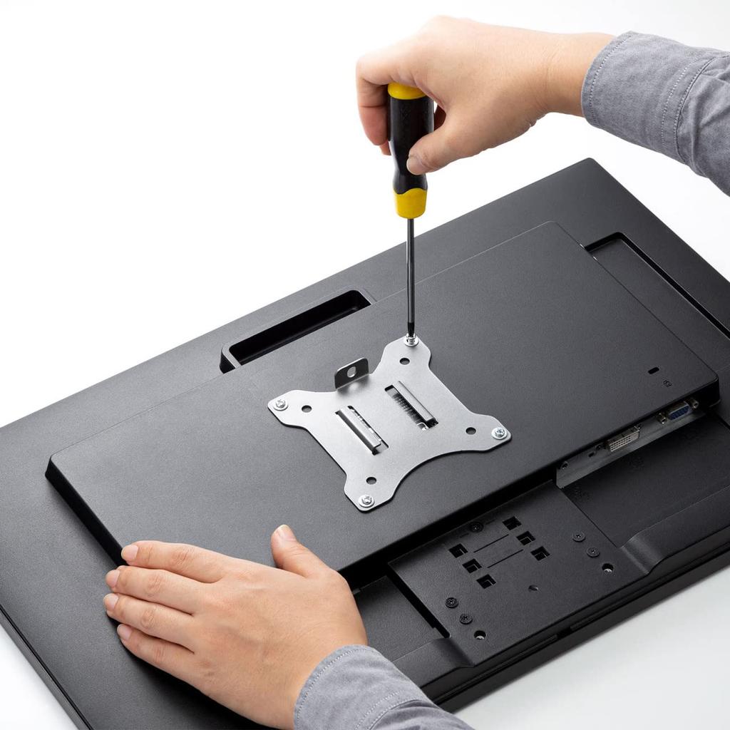 Sanwa Supply Horizontal LCD Monitor Arm Gray CR-LA2002