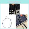 Klain Blue Spliced Titanium Steel Chain Necklace With Shell Pattern For Casual And Hiphop Style