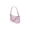 By Far Mini Rachel Series Leather Crocodile Pattern Chain Baguette Bag Women Shoulder Bag Pink 20CRMIRAPIDSMA