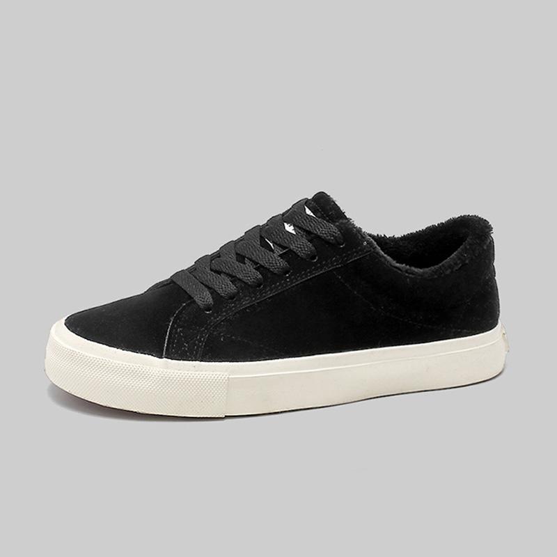 2024 Winter Shoes Men Flat Warm Plush Steet Style Mens Casual Shoes Cotton Male Footwear Black Green Red Shoes D046