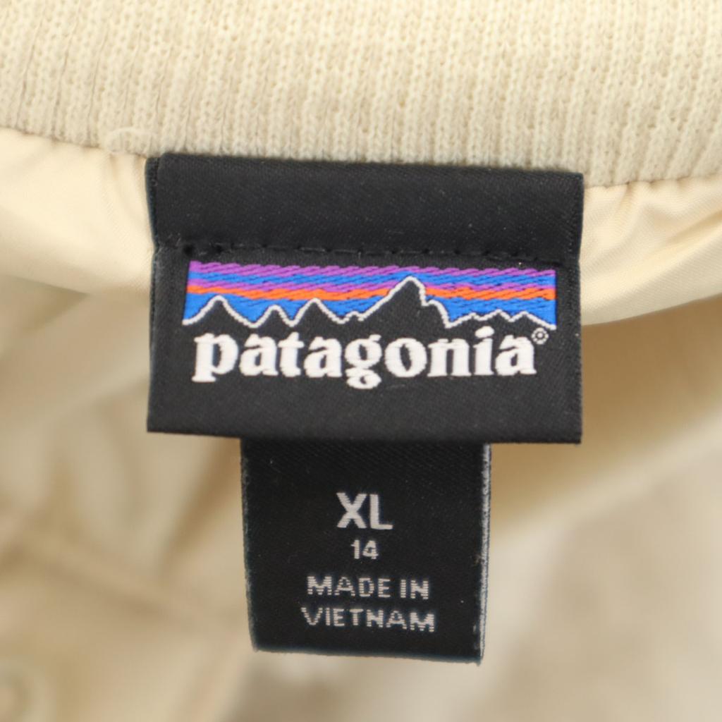 patagonia Retro X Bomber Jacket XL Ivory Outdoor 65415 Kid's Used