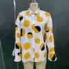 Women's Clothing 2025 Autumn Fashion Stylish Elegant Polka Dot Contrasting Color Long Sleeve Shirt Top