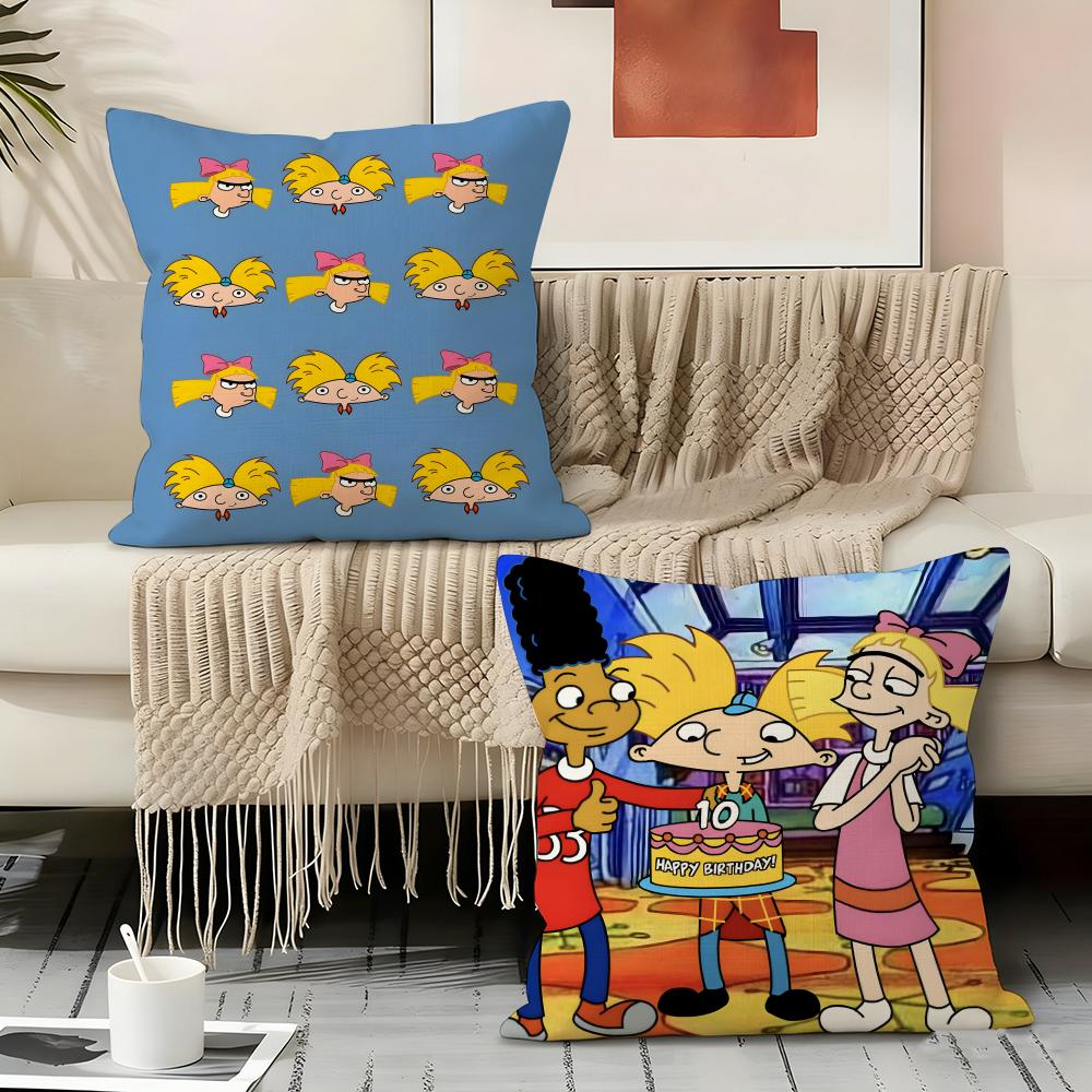 Hey A-arnold Cartoon Pillow Case Pillowcase, Double-sided Printed, Sofa Cushion, Bedroom Headboard Pillow