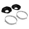1 Pair Headlamp Retaining Ring H00001EB Headlight Ring Mounting Bucket Kit Replacement for Chevy Camaro 1967 To 1969
