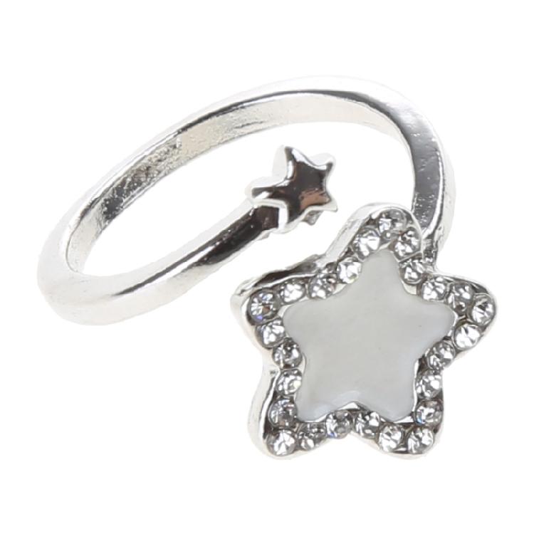 Five-Pointed Stars Finger Rings Jewelry Adjustable Punk Finger Rings Gift
