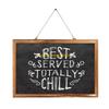 W89C Rectangle Hanging Wooden Message Blackboard Chalkboard Wordpad Sign Kids Board