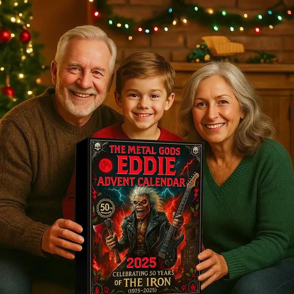 24 Days Eddie Advent Calendar 2025 Christmas Band Pendant Advent Calendar 24pcs 2D Flat Acrylic Pendant Figure Keychain