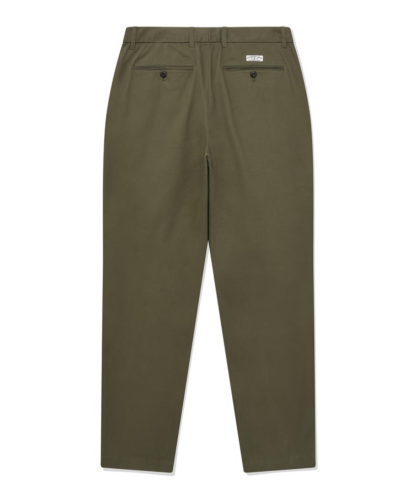 COVERNAT Chino Slim Straight Pants Khaki