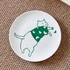 Ruhan Cartoon Ceramic Dinner Plate