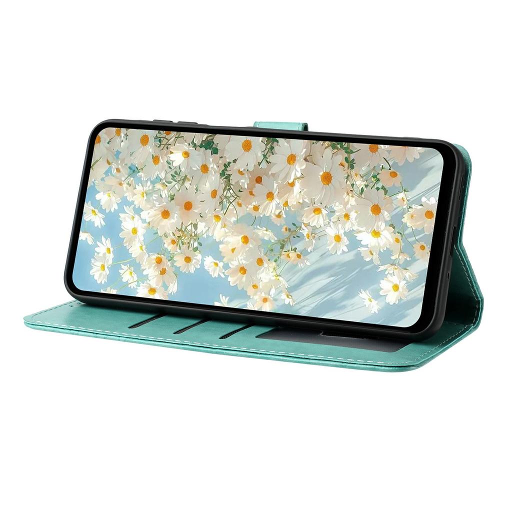 Skórzane etui dla Motorola Edge 60 5G/60 Fusion 5G/60s 5G z nadrukiem stokrotki, portfel ze stojakiem, etui ochronne na telefon