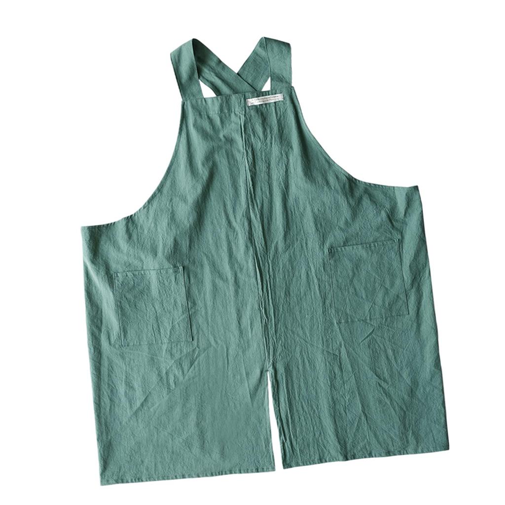 Painting Apron Workshop Durable Multi Functional Cross Back Solid Color for Restaurant