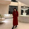 New Ladies Autumn and Winter New Double-faced Wool Long Woolen Coat High-grade Woolen Coat Woman Clothes