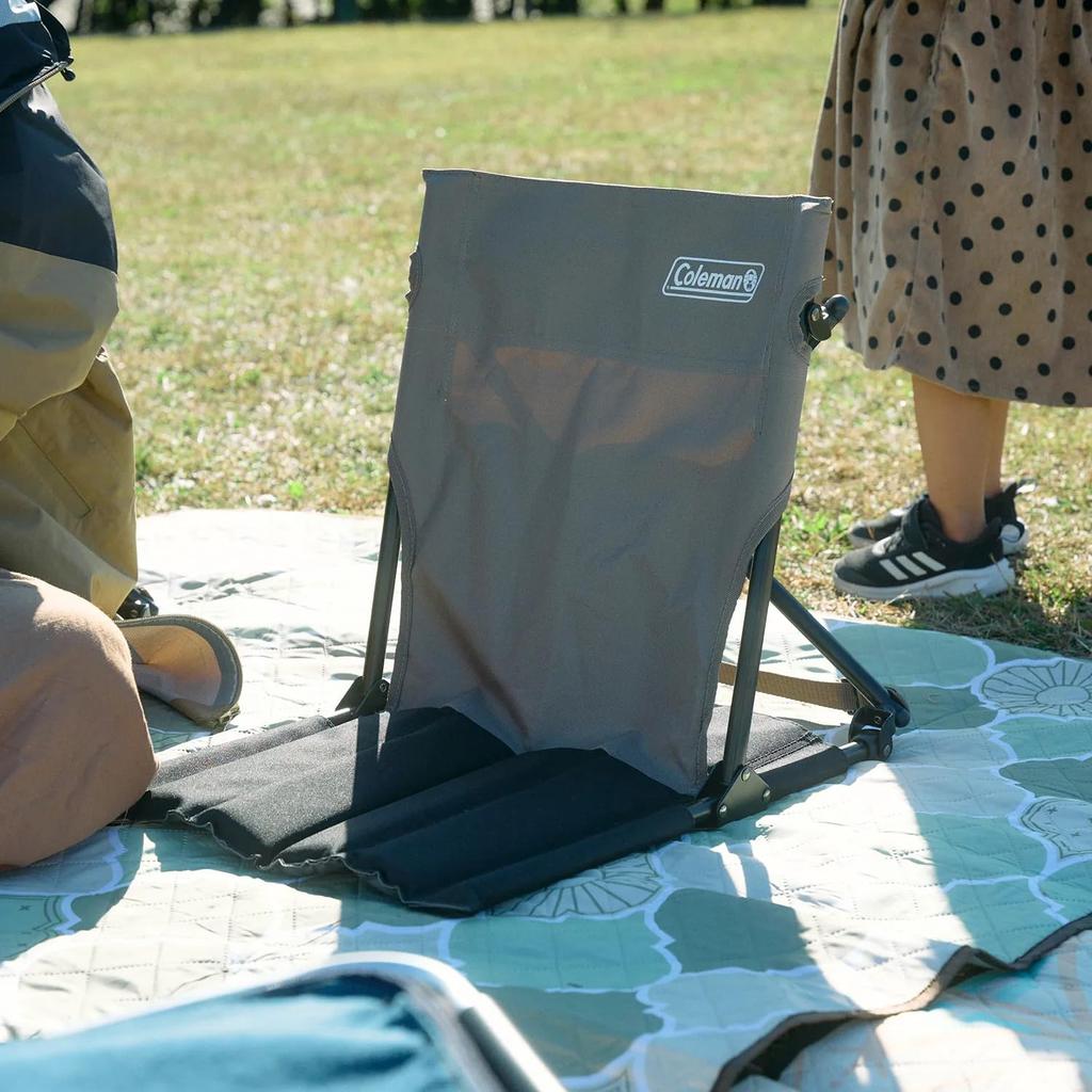 Coleman Compact Ground Chair Ideal for Outdoor and Comes with a Storage Suitable for Sitting - Foldable, Lightweight, Camping, Activities, Fishing,