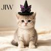 Small Animal Holiday Headwear Pet Halloween Witch Hat, Bows/Pumpkins Decor, Adjustable Felt Store Promotional Accessory Costume Accessory, Lightweight