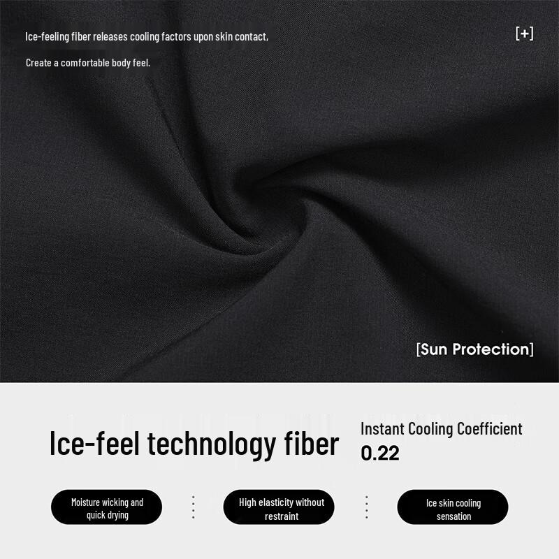 Camel Unisex Quick-Dry Ice-Feel Cropped Cargo Pants