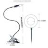 Eye Protection Tattoo Light Dimmable LED Reading Lights Portable Clip On Table Lamp  Office