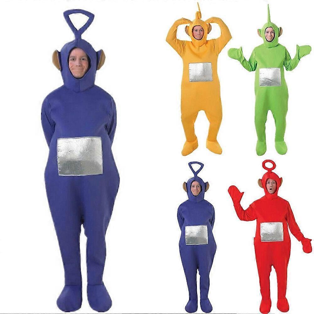 Adult Teletubbies Costume Halloween Carnivail Cosplay Outfits Cartoon Bodysuit