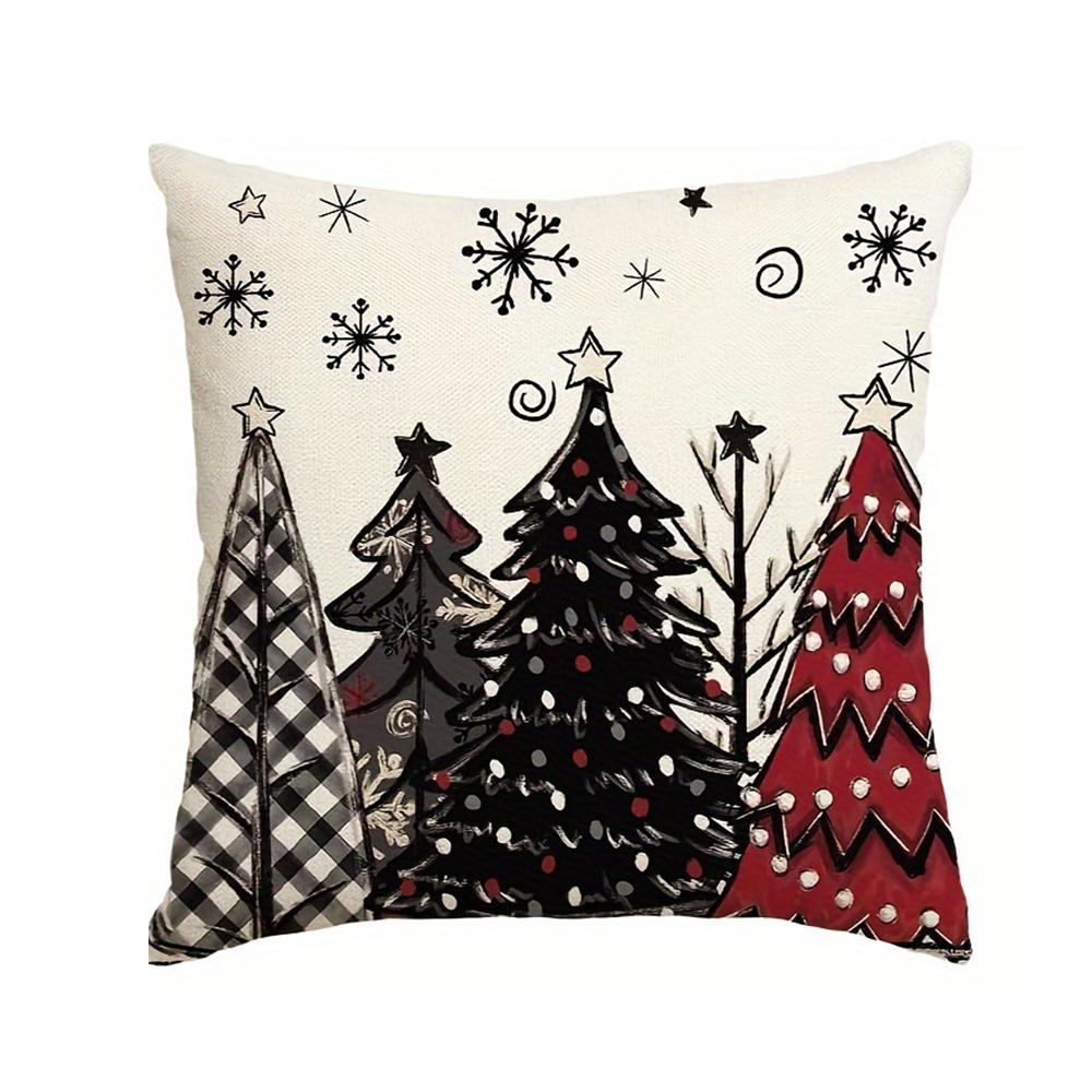 

1 шт. Рождественская наволочка в студенческом стиле, 18x18 дюймов, подходит для диванов и различных типов комнат 450mm*450mm