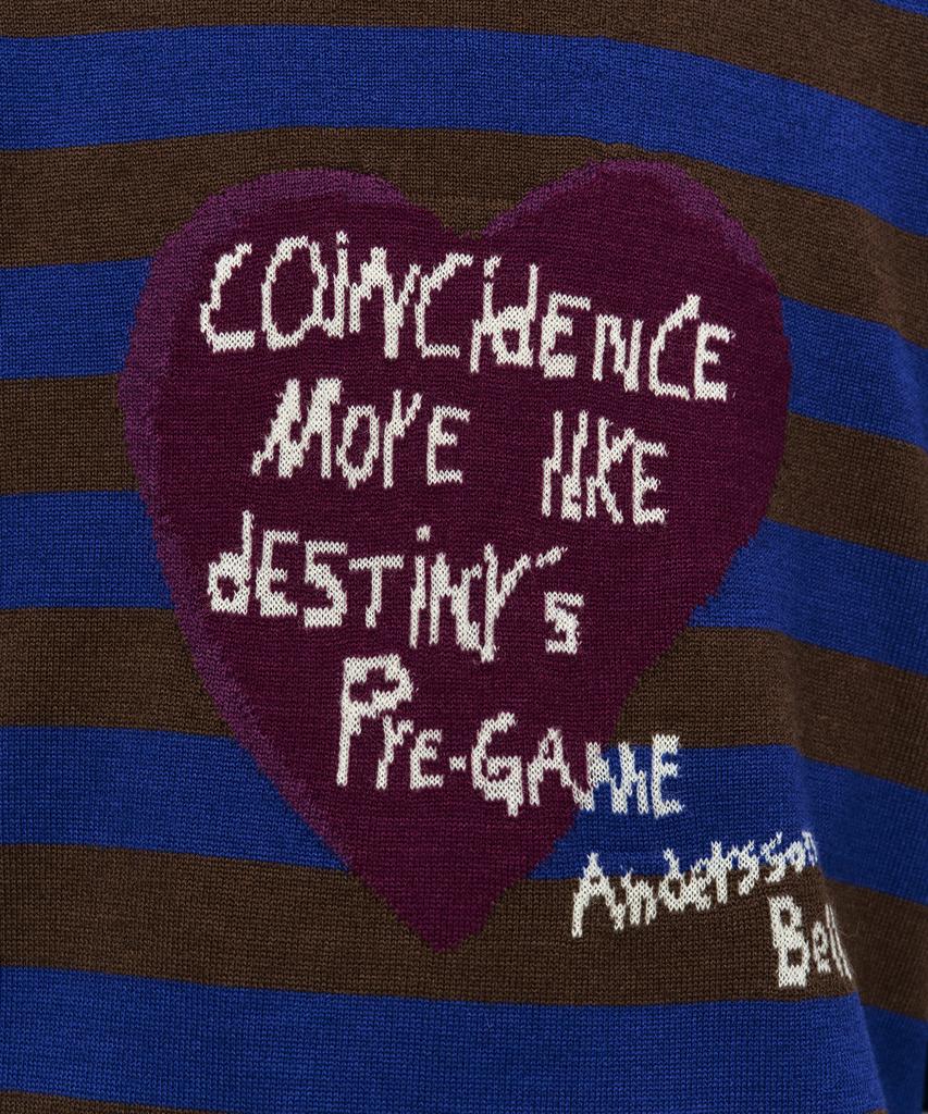 ADSB ANDERSSON BELL Boys Heart Message Crew-Neck Sweater Atb1453M(Blue/Green)