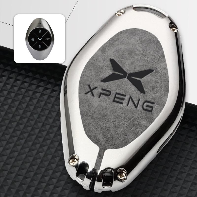 2022 Xpeng P7 Key Case: Full Coverage Metal Protective Shell for Personalized Modification