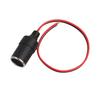 10A 120W Red-Black Car Cigarette Lighter Socket Plug, 0.3m