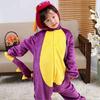 Children's Autumn Winter Loungewear Cartoon Animal Onesie Kids' Flannel Sleepwear