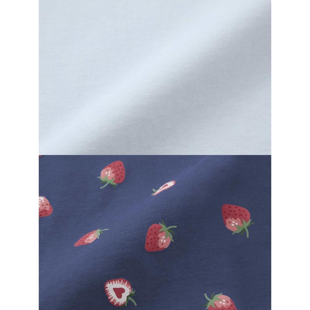 Gu By Uniqlo Cotton Color Lounge Set  Short Sleeve  + Os