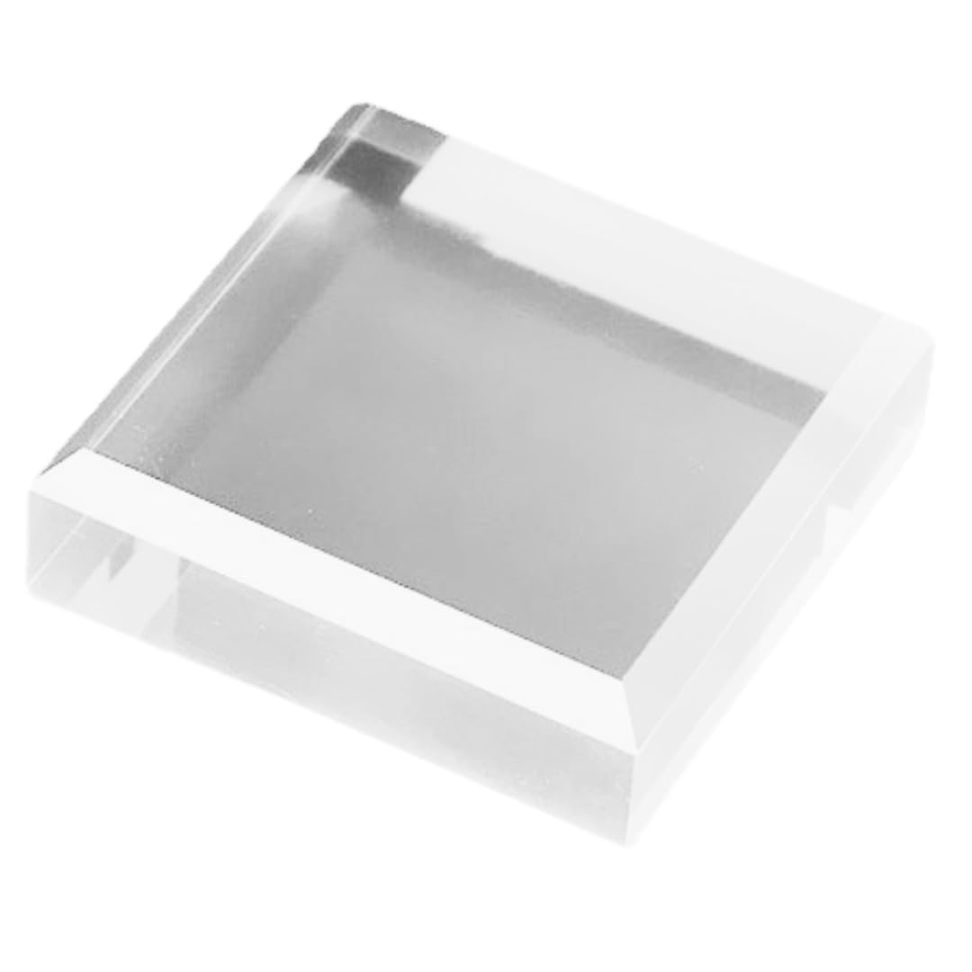 

store88 Acrylic Block, Acrylic Stand, Photography Block Base, Acrylic Panel Display, Clear (10cm x 10cm Square)