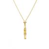 Adjustable Necklace Pendant with Replaceable Crystal Stone In Woven Metal Net Bag