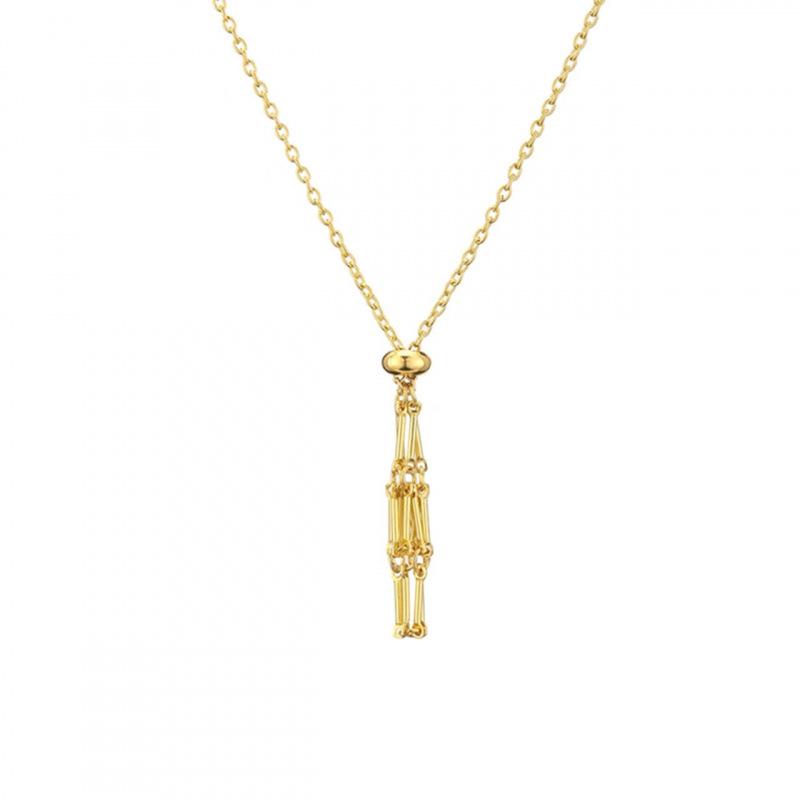 Adjustable Necklace Pendant with Replaceable Crystal Stone In Woven Metal Net Bag