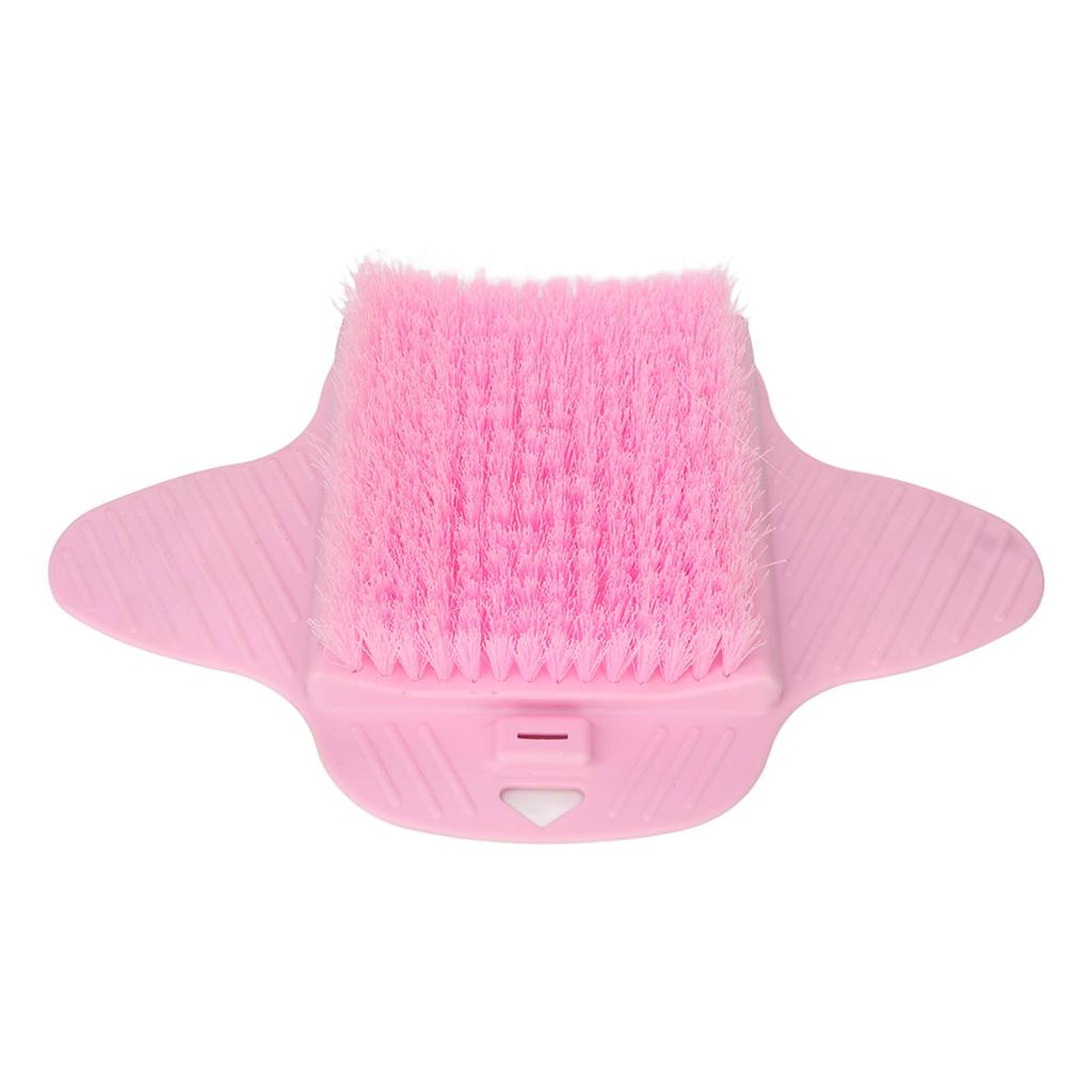 Foot Brush with Suction Cup Wall Mounted Foot Scrubber Sole Cleaning Massage Exfoliation Brush Pink
