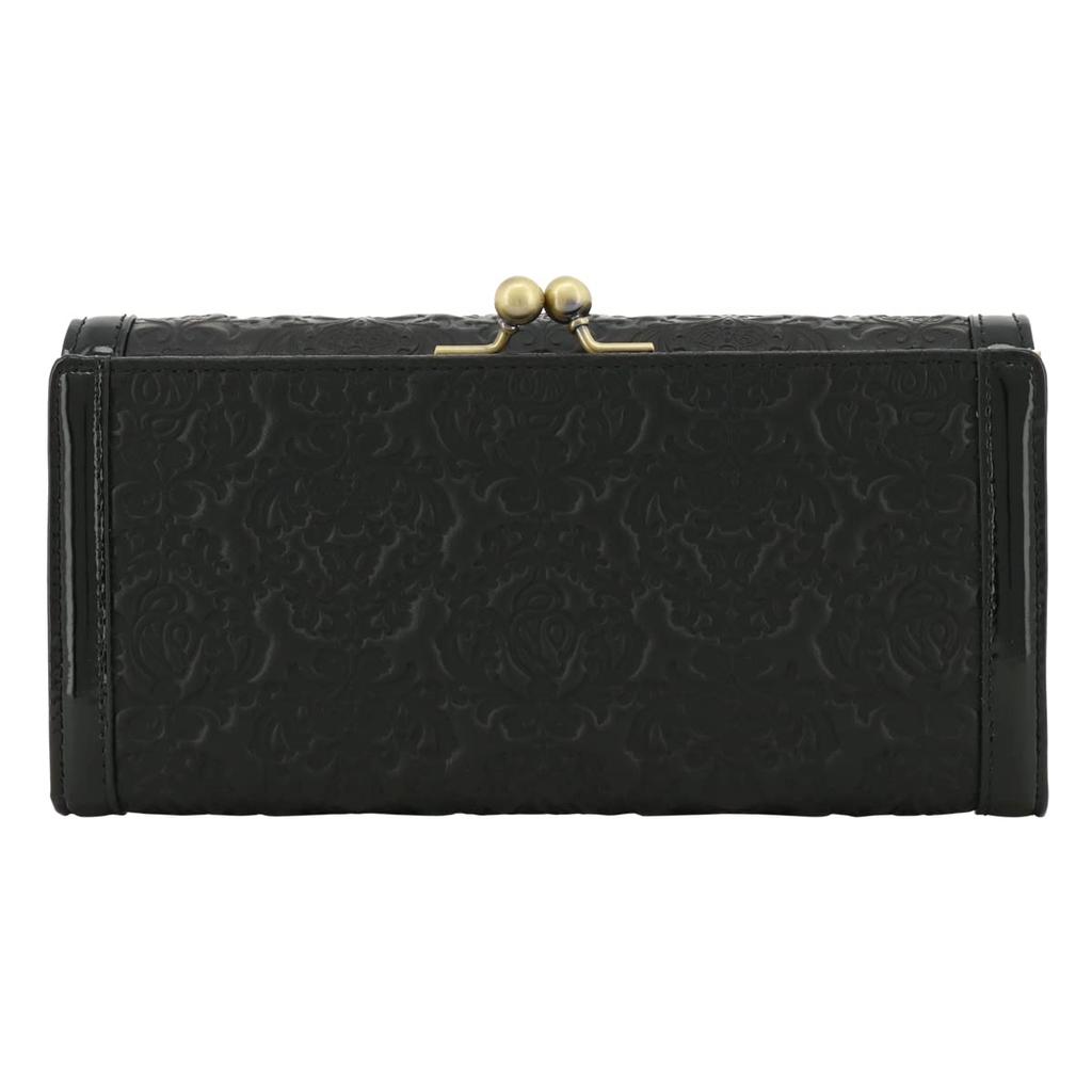 Long Wallet Clasp Genuine Leather Serpent 316110 Cowhide Leather Snake Black [ANNA SUI] Women's [10]