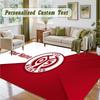Crystal Velvet Square Rug Custom NameMainz 05 Pattern Non Slip Home Floor Decor Rug