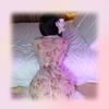 Alluring Deep V Japanese Kimono Pajamas Set with Sheer Outer Blouse and Bathrobe - Women's Sensual Lingerie