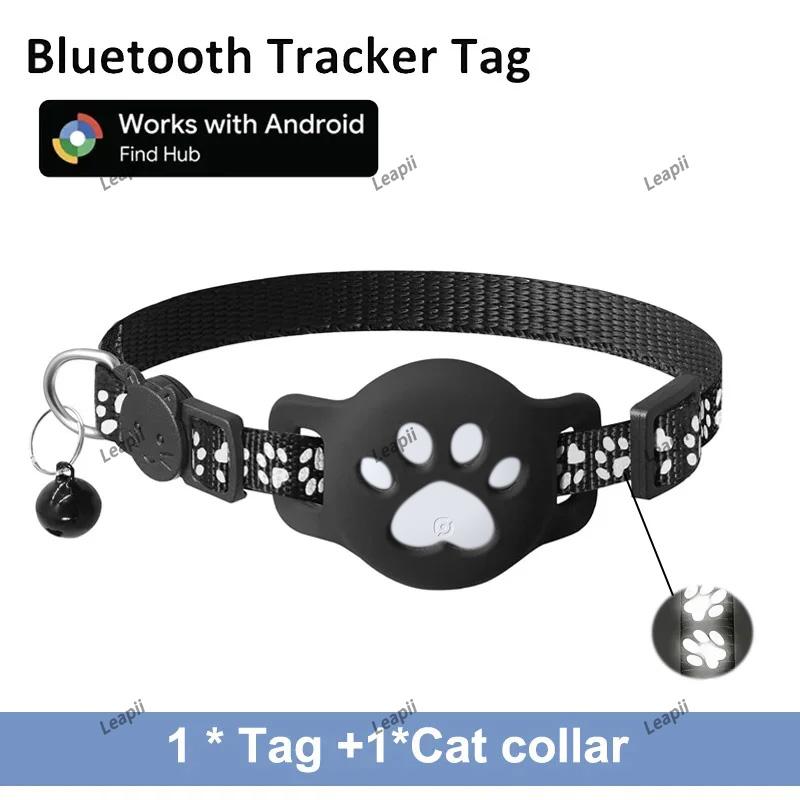 2026 Mini GPS Tracker Waterproof Tracking Tag with Collar Anti-Lost Dog Cat Global Locator for Android Google Find Hub App