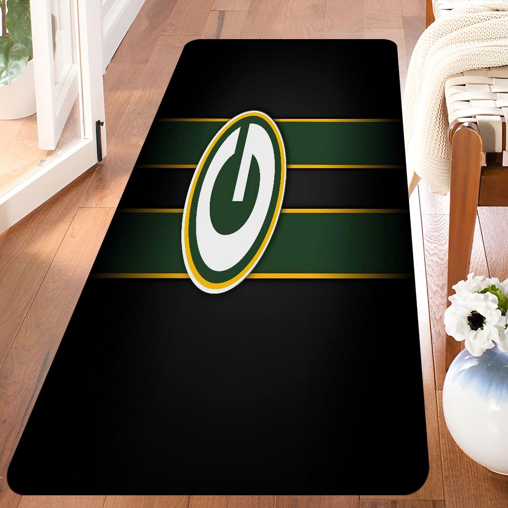 Green BayS PackerS Room Mats Anti-slip Absorb Water Long Strip Cushion Bedroon Mat Household Carpets