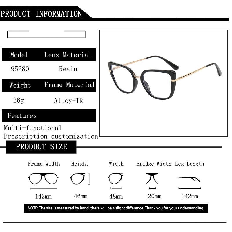 Retro Square Oversized Frame Myopia Glasses Anti Blue Light Computer Women Near Sight Eyewear Prescription Nearsight
