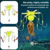 Est 1Pcs Hook Fishing Bait Cage Four Hook Carbon Steel Line Group Feeder Sinker Float Sharp Fishing Spring Bait Cage Tools