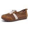 Mesh Shallow Mouth Women's Shoes Summer New Soft Sole Breathable Comfortable Versatile Lace-up Casual Lazy Shoes