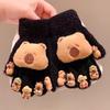Cartoon Nail Gloves, Children's Warm and Antifreeze Full Finger Cots, Baby Thick Five Finger Girl Finger Cots