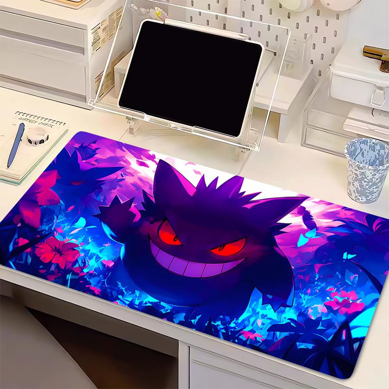 Natural Rubber PC Mousepad Gamer Gaming Mouse Pad Esports Players PPokemon Gengar Desk Keyboard Mat Office Computer Laptop Mat
