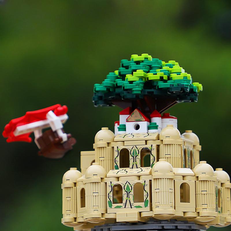 98730 Sky Castle Light Street Scene Creative Building Block Toy