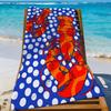 Art Colorful Lobster Ocean Towel Sports Quick Dry Travel Camping Gear Sandproof Soft Light Large Beach Towel